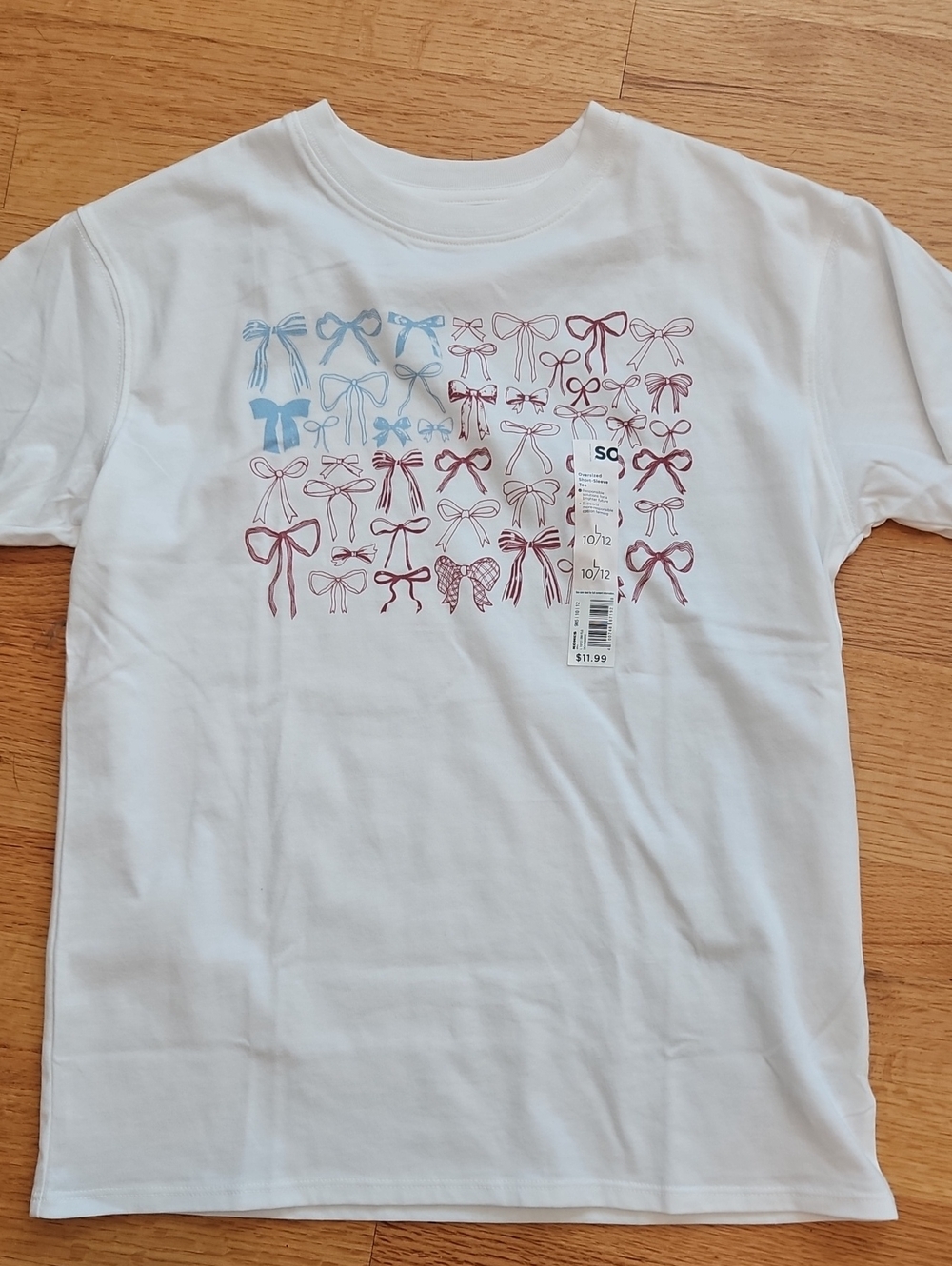 American Flag Bow Tshirt